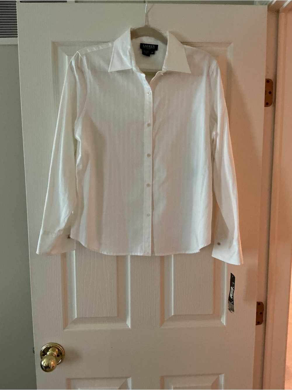 Lauren Ralph Lauren White Button-Down Shirt